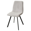 Стул ELVIS WZ2042-02 светло-бежевый фактурный велюр / черный каркас М-City