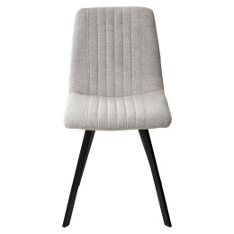 Стул ELVIS WZ2042-02 светло-бежевый фактурный велюр / черный каркас М-City