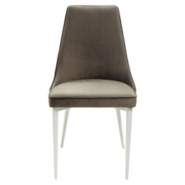 Стул NEPAL-P ГРАФИТ #14, велюр/ белый каркас М-City