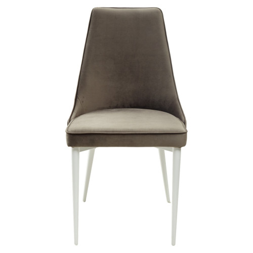 Стул NEPAL-P ГРАФИТ #14, велюр/ белый каркас М-City