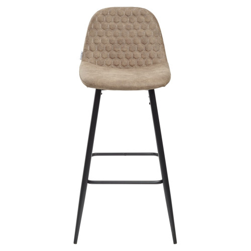 Барный стул LION BAR PK-01 серо-коричневый, ткань микрофибра PK-01 М-City