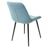 Стул ХОФМАН, цвет бирюзовый #H52, велюр / черный каркас 4 шт./1 к М-City