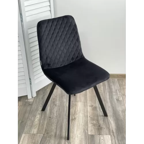 Стул DAIQUIRI BLUVEL-19 BLACK, велюр М-City