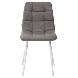 Стул CHILLI RU-07 серая сталь, PU/ белый каркас М-City