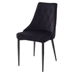 Стул NEPAL BLUVEL-19 BLACK/ черный каркас, велюр M-City