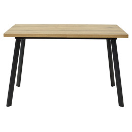 Стол ФИН 120 Дуб Шерман коньяк/ черный каркас М-City