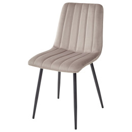 Стул DUBLIN G062-13 кварцевый, велюр / темно-серый каркас М-City