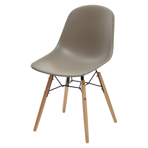 Стул BONNIE 292-DPP темно-серый с деревянными ножками М-City