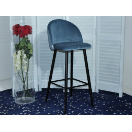 Барный стул MALIBU пудровый синий, велюр G108-56 М-City