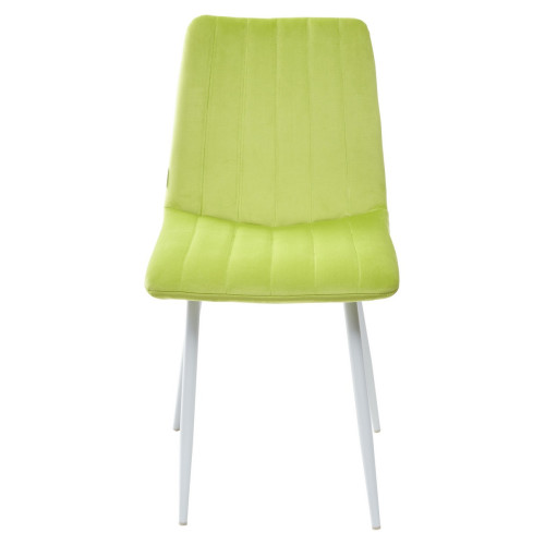 Стул DUBLIN G108-26 стебелек перца, велюр / белый каркас М-City