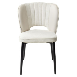 Стул HERMES WZ2042-01 молочный фактурный велюр / HK017-01 слоновая кость, М-City