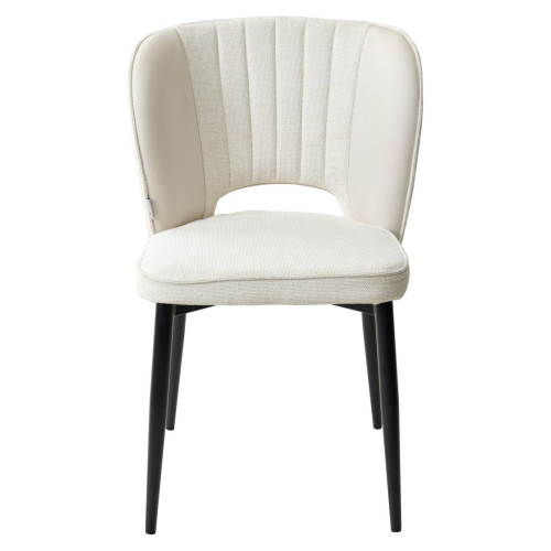 Стул HERMES WZ2042-01 молочный фактурный велюр / HK017-01 слоновая кость, М-City