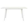 Стол ФИН 140 Латте, стекло/ Белый каркас М-City