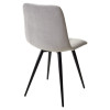 Стул CHILLI-Q светло-серый #H09, велюр / черный каркас М-City