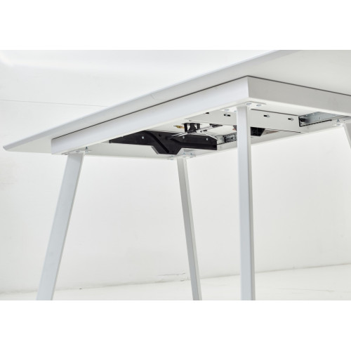 Стол АРУБА 140 БЕЛЫЙ стекло / БЕЛЫЙ М-City