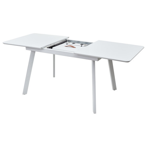 Стол АРУБА 140 БЕЛЫЙ стекло / БЕЛЫЙ М-City