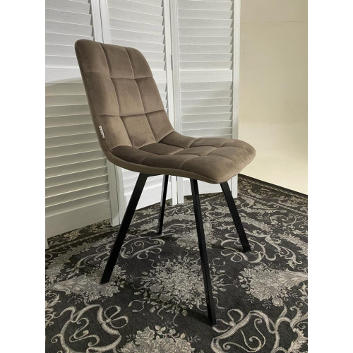 Стул CHILLI SQUARE BLUVEL-38 LATTE, велюр М-City