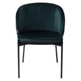 Стул DIANA BLUVEL-78 GREEN, велюр/ черный каркас М-City