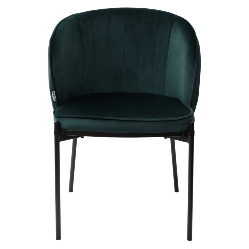 Стул DIANA BLUVEL-78 GREEN, велюр/ черный каркас М-City