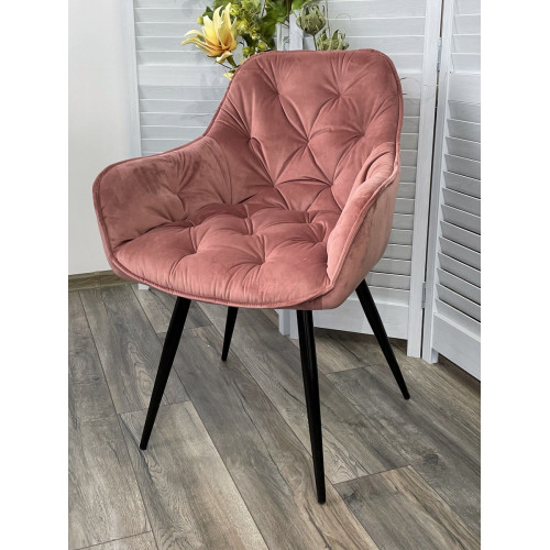Стул HOLLA BLUVEL-52 PINK, велюр M-City