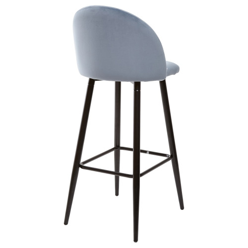 Барный стул MALIBU пудровый синий, велюр G108-56 М-City