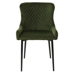 Стул САЛЬЕРИ, цвет олива #C14, велюр / черный каркас М-City