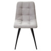 Стул CHILLI-Q светло-серый #H09, велюр / черный каркас М-City