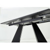 Стол Купер 160 Серый мрамор матовый, керамика / черный каркас М-City