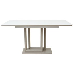 Стол Тетрис 120 Белый, стекло / Латте М-City