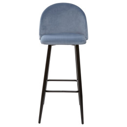 Барный стул MALIBU пудровый синий, велюр G108-56 М-City