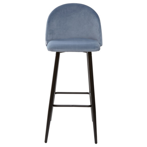 Барный стул MALIBU пудровый синий, велюр G108-56 М-City