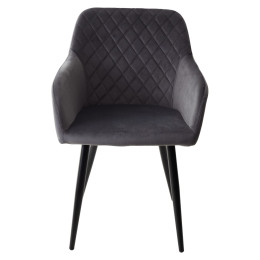 Стул BRANDY BLUVEL-14 серый/ черный каркас, М-City