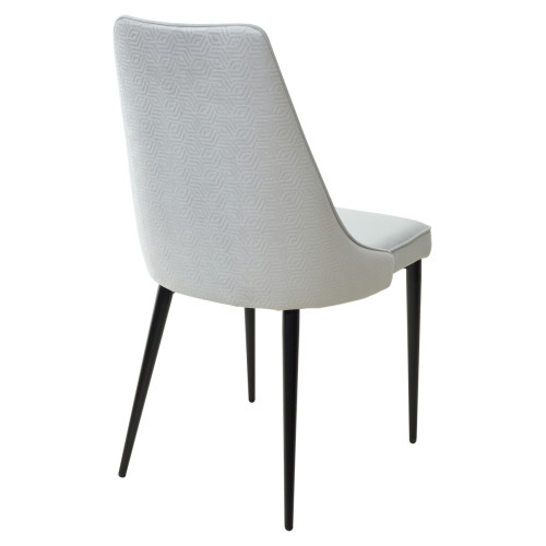 Стул NEPAL-P СЕРЫЙ ГЕКСАГОН, велюр 51/ 900/ черный каркас М-City