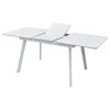 Стол АРУБА 140 БЕЛЫЙ стекло / БЕЛЫЙ М-City