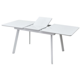 Стол АРУБА 140 БЕЛЫЙ стекло / БЕЛЫЙ М-City