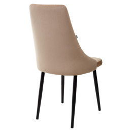 Стул Руссо Бежевый Catalana #C3, велюр / черный каркас M-City БЕЗ НДС