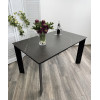 Стол CREMONA 160 KL-135 Темно-серый мрамор матовый / черный каркас М-City