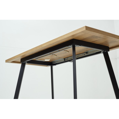 Стол ФИН 120 Дуб Шерман коньяк/ черный каркас М-City