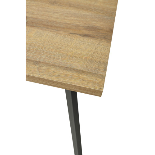 Стол ФИН 120 Дуб Шерман коньяк/ черный каркас М-City