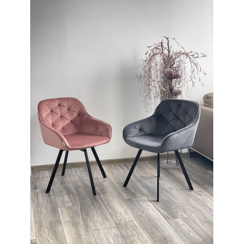 Стул GALE BLUVEL-52 PINK поворот.360 град., велюр М-City