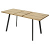 Стол ФИН 120 Дуб Шерман коньяк/ черный каркас М-City