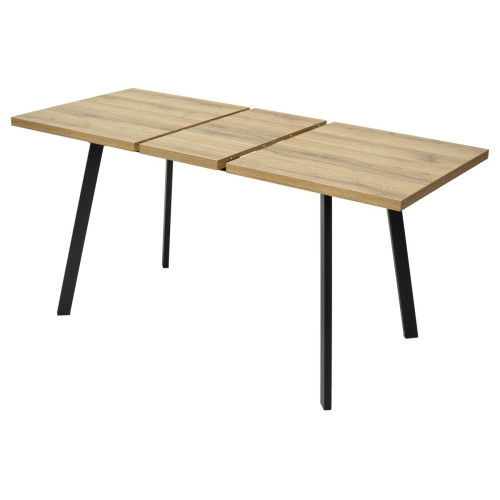 Стол ФИН 120 Дуб Шерман коньяк/ черный каркас М-City