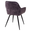 Стул MALTA 912-06 темно-серый, велюр/черный каркас M-City