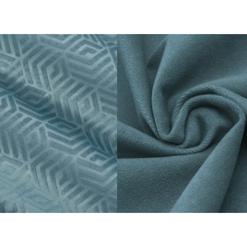 Стул NEPAL-P СЕРО-ГОЛУБОЙ ГЕКСАГОН, велюр 53/ 794/ черный каркас М-City