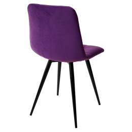 Стул CHILLI-Q фиолетовый #H38, велюр / черный каркас М-City