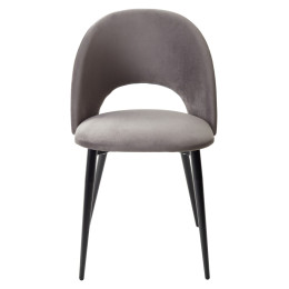 Стул MAX графит #14, велюр / черный каркас М-City