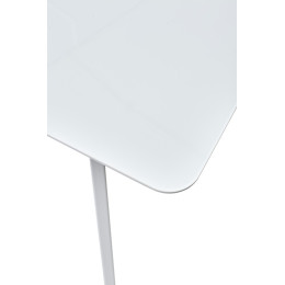 Стол АРУБА 140 БЕЛЫЙ стекло / БЕЛЫЙ М-City