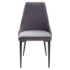 Стул NEPAL-P СЕРЫЙ #27, велюр/ черный каркас М-City