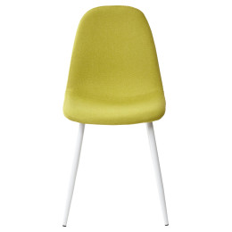 Стул CASSIOPEIA G064-14 салатовый, ткань/ белый каркас М-City
