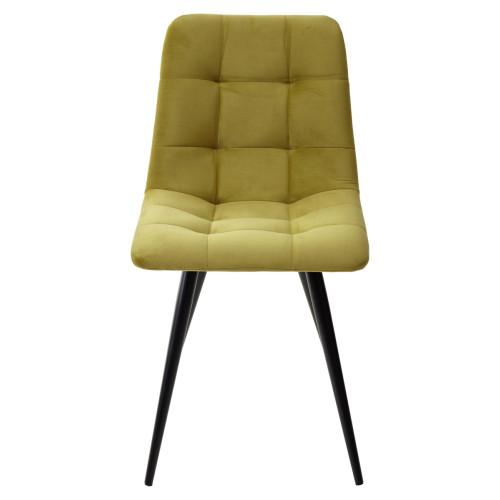Стул CHILLI-Q оливковый #H25, велюр / черный каркас М-City
